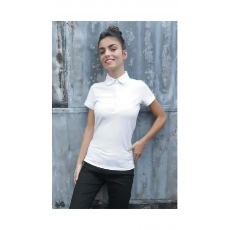 POLO PIQUÉ CON TAPERA OCULTA PARA MUJER