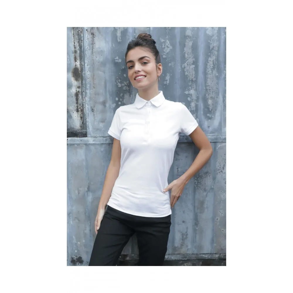 POLO PIQUÉ CON TAPERA OCULTA PARA MUJER