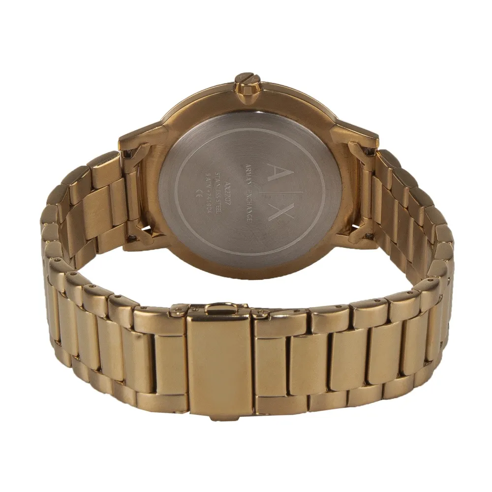 Reloj Armani Exchange Cayde AX2707 Metal Dorado