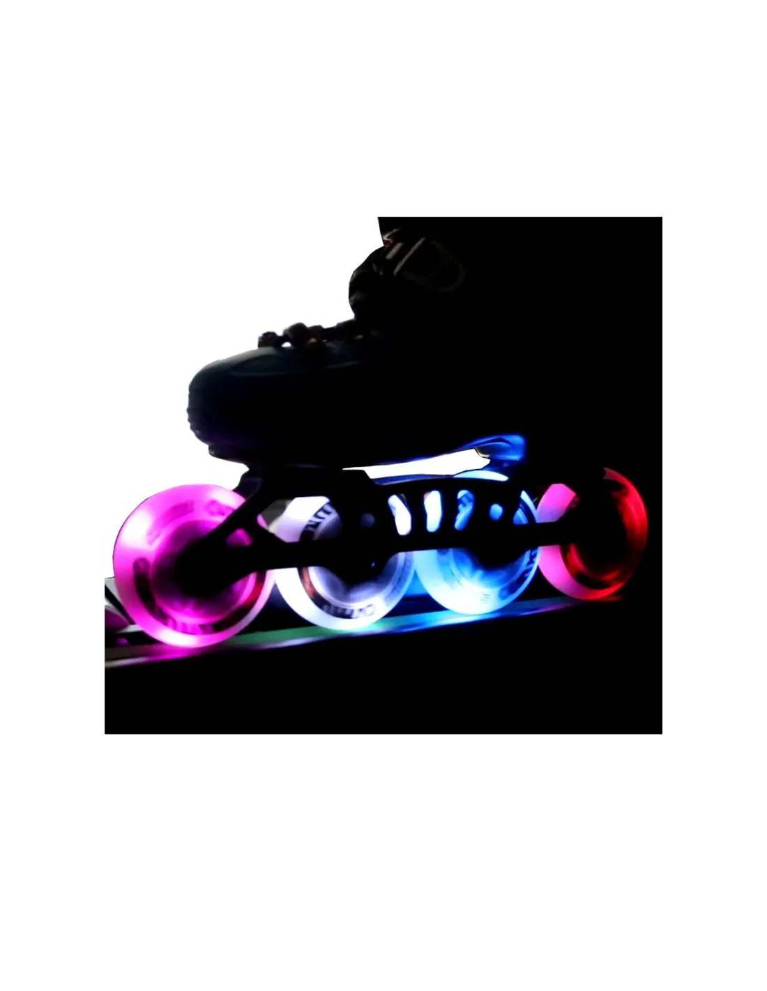 Ruedas de luces KRF Spotlight LED 70 mm 85A Blanco