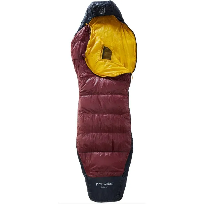 Saco de dormir NORDISK Oscar +10° Curve M (Rio Red)