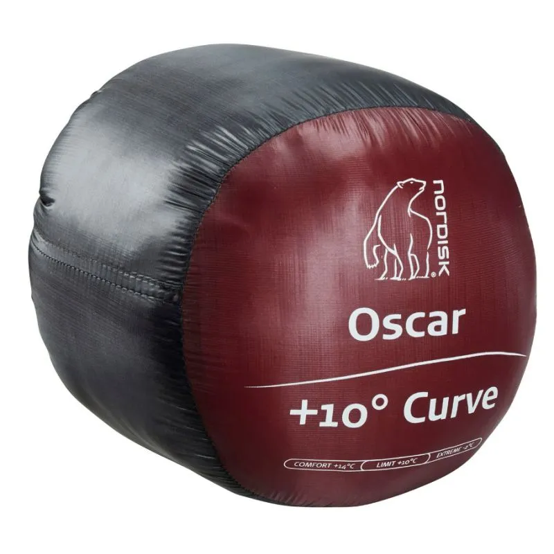 Saco de dormir NORDISK Oscar +10° Curve M (Rio Red)