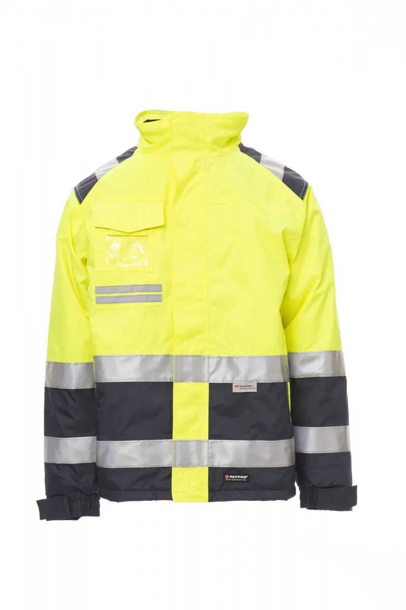 SAFE HIVI. CHAQUETA MULTIESTACIóN, DE ALTA VISIBILIDAD CON BANDAS REFLECTANTES