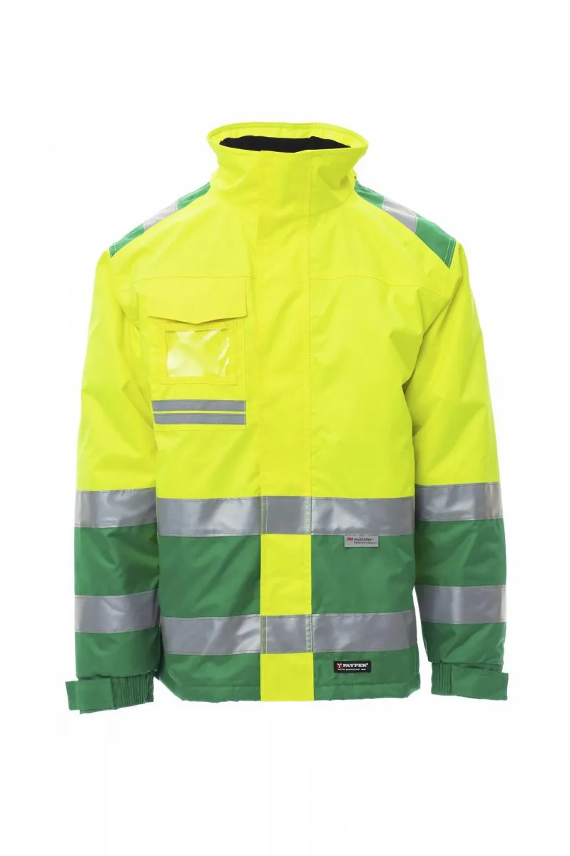 SAFE HIVI. CHAQUETA MULTIESTACIóN, DE ALTA VISIBILIDAD CON BANDAS REFLECTANTES