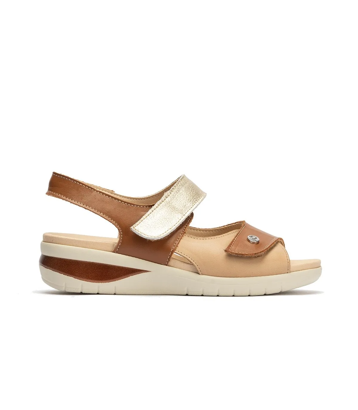 Sandalia de velcros para mujer