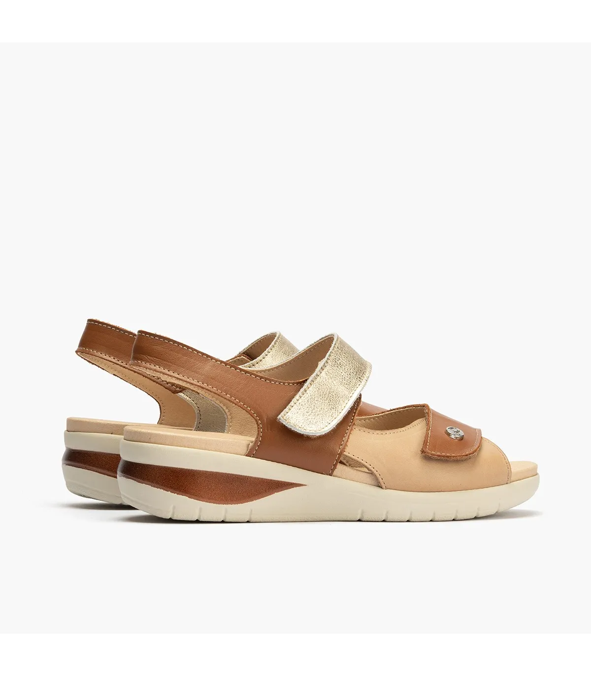 Sandalia de velcros para mujer