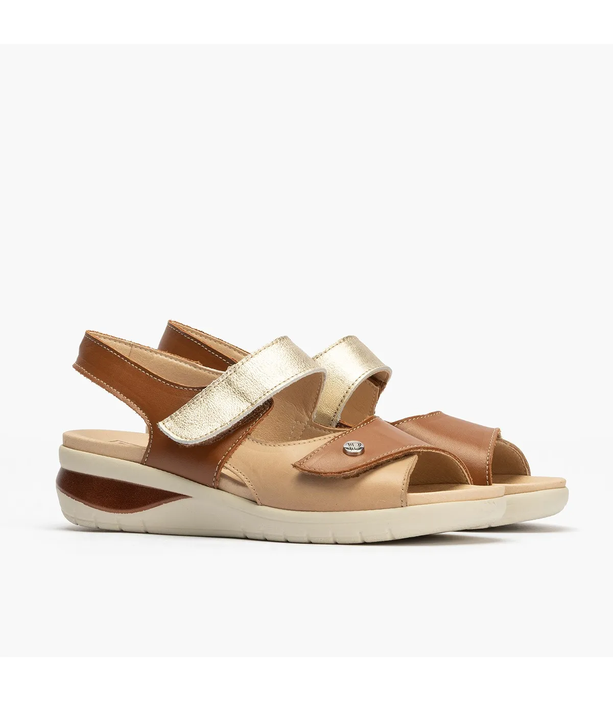 Sandalia de velcros para mujer