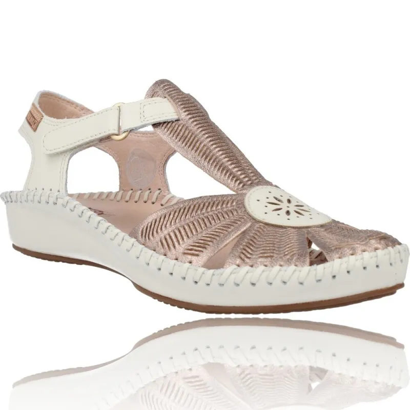 SANDALIAS CON CUñA DE PIEL PARA MUJER DE PIKOLINOS P.VALLARTA 6550575CLC1
