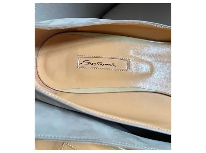 Santoni Tacones Beige 