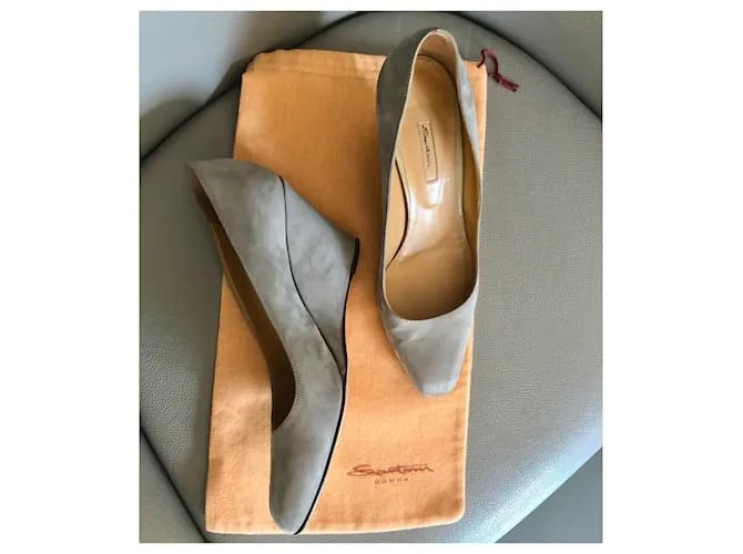 Santoni Tacones Beige 
