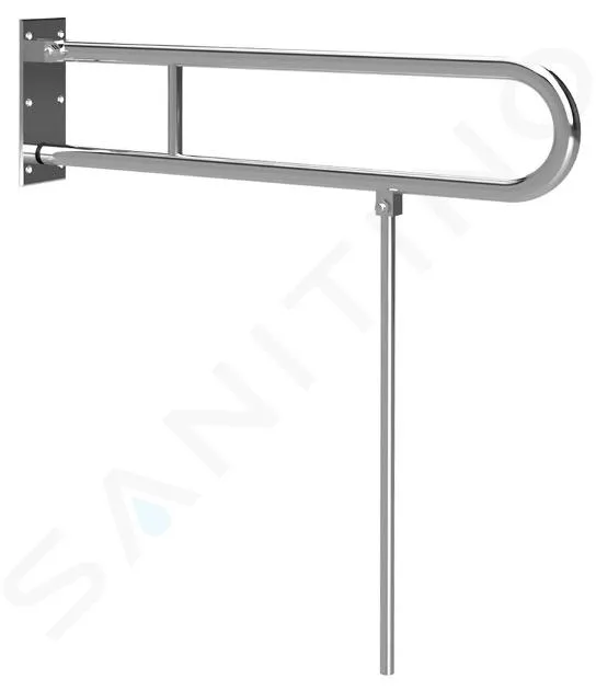 SAPHO EQUIPAMIENTO DE BAñO  ASA PLEGABLE, DERECHA, ACERO INOXIDABLE XH523