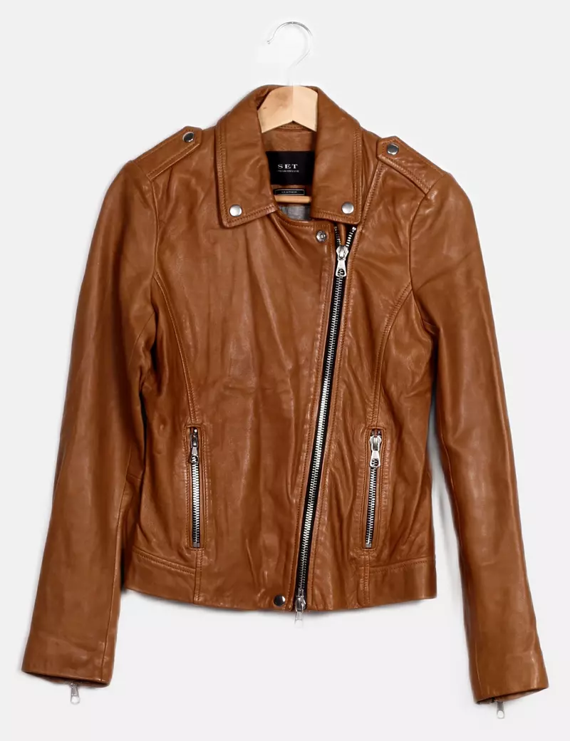 Set Chaqueta biker Piel