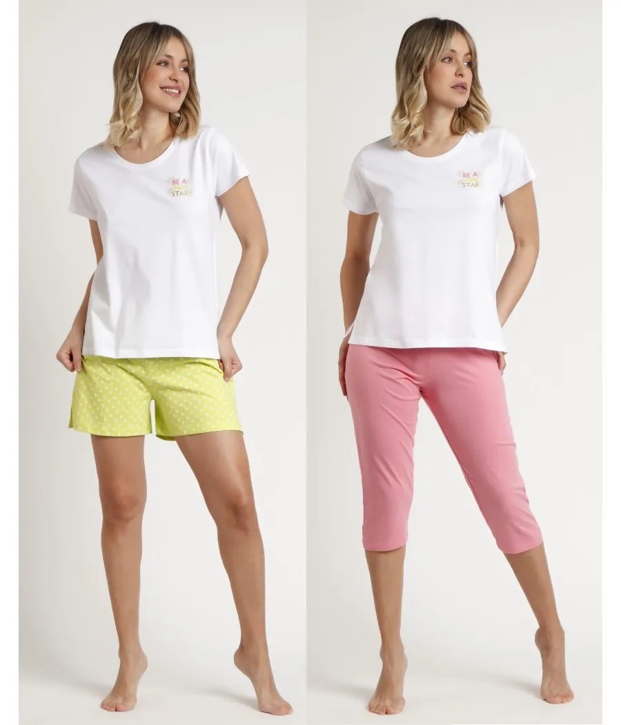 Set verano mujer Admas Stay at home dos pantalones