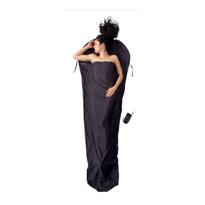 Sheet De Sac COCOON en thermolite y seda (gris volcán) sarcófago