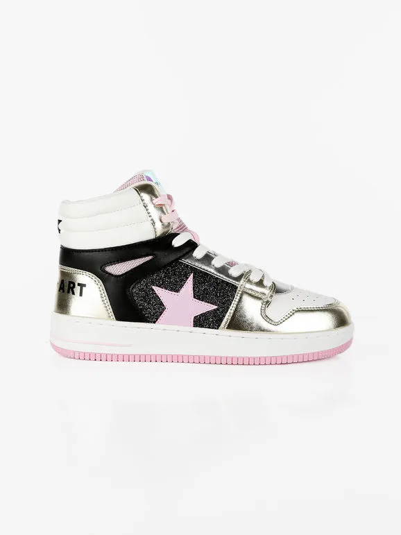 Shop Art BASKET HAILEY  Zapatillas altas bicolor para mujer