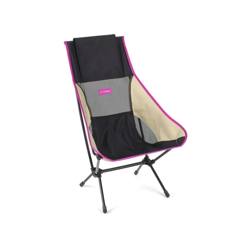 Silla de senderismo Dos Helinox (negro/caqui/bloque de color púrpura)