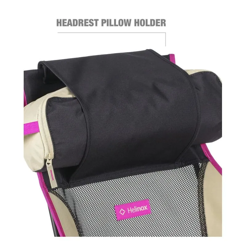 Silla de senderismo Dos Helinox (negro/caqui/bloque de color púrpura)
