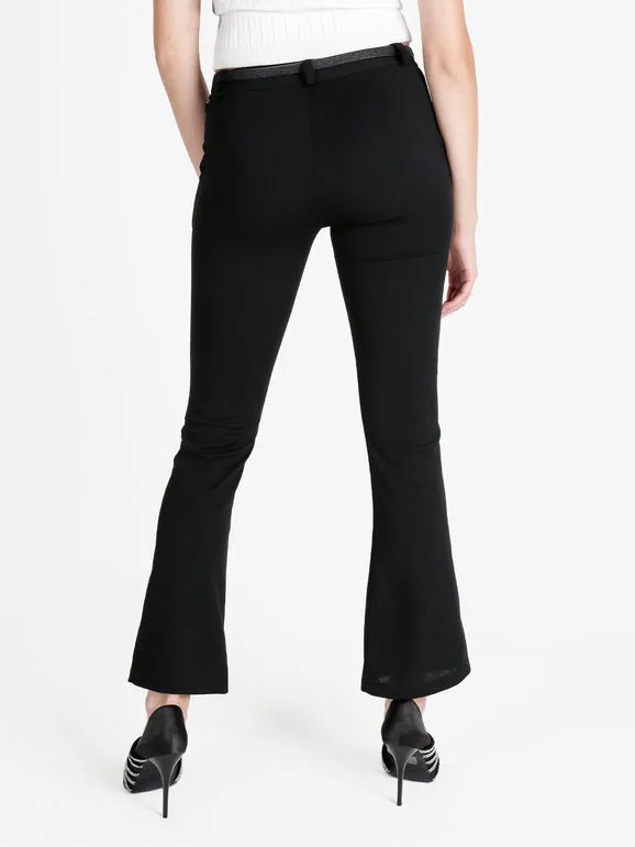 Solada Pantalón de mujer slim fit con terminaciones acampanadas