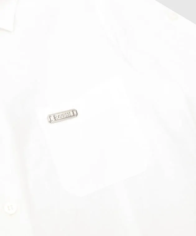 Stefano Ricci Children's white linen shirt