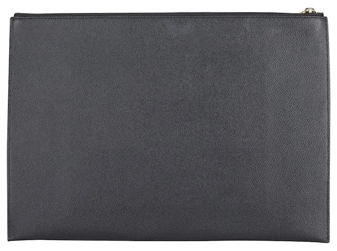 Stella Mc Cartney Cartera de mano con cremallera y aplicación Super Hero de Stella McCartney en piel sintética negra 