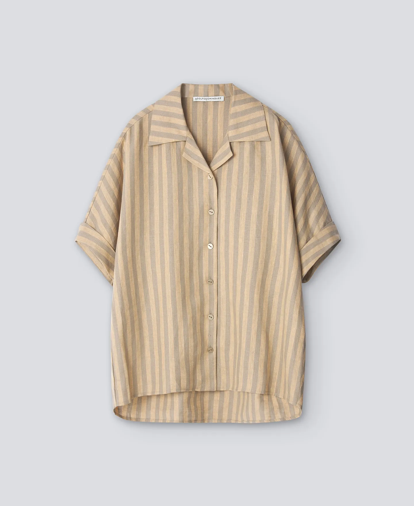 Striped linen shirt woman