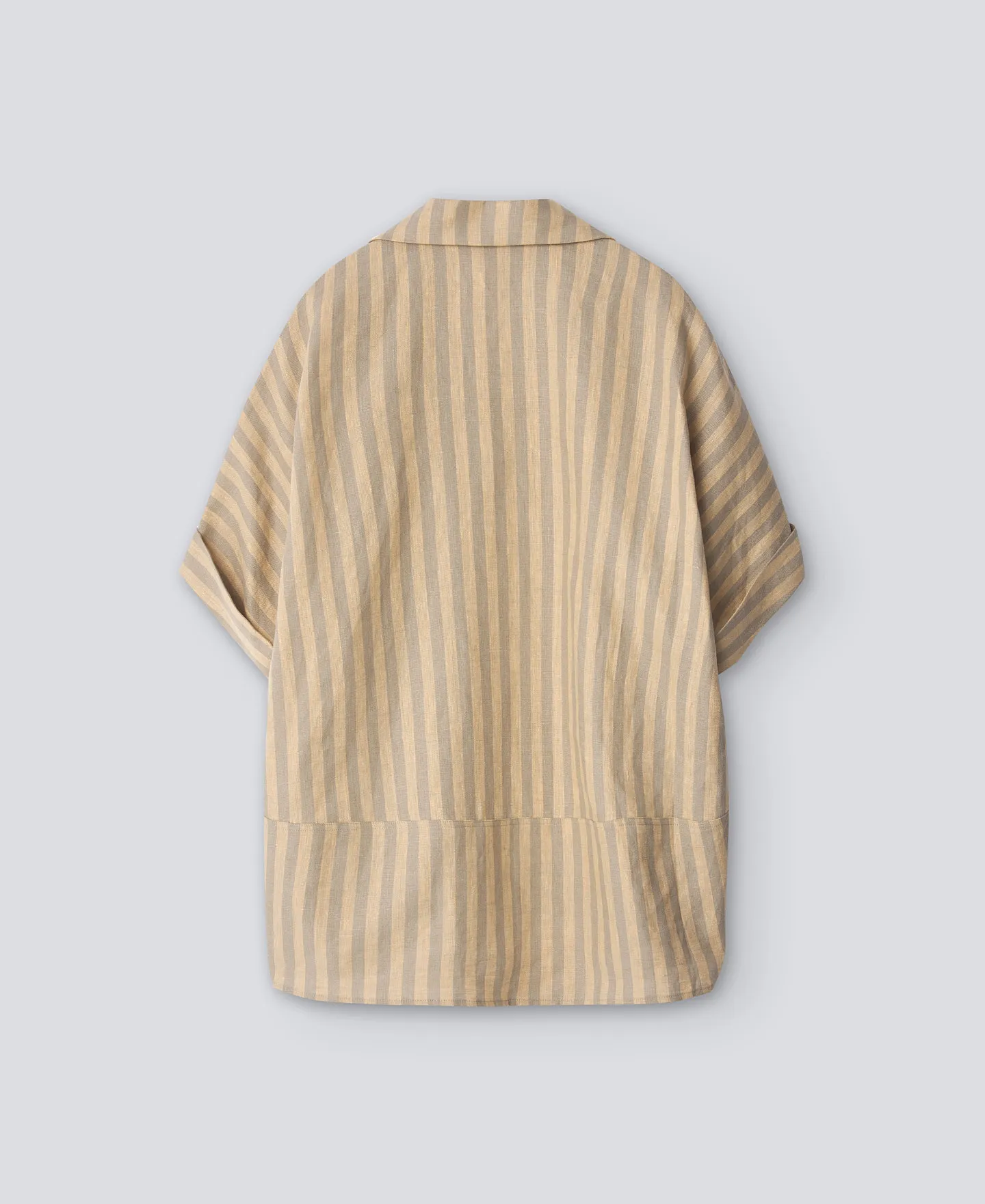 Striped linen shirt woman