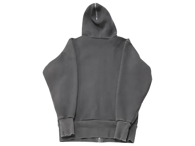 Sudadera con capucha y cierre de cremallera en algodón azul marino de Bottega Veneta 