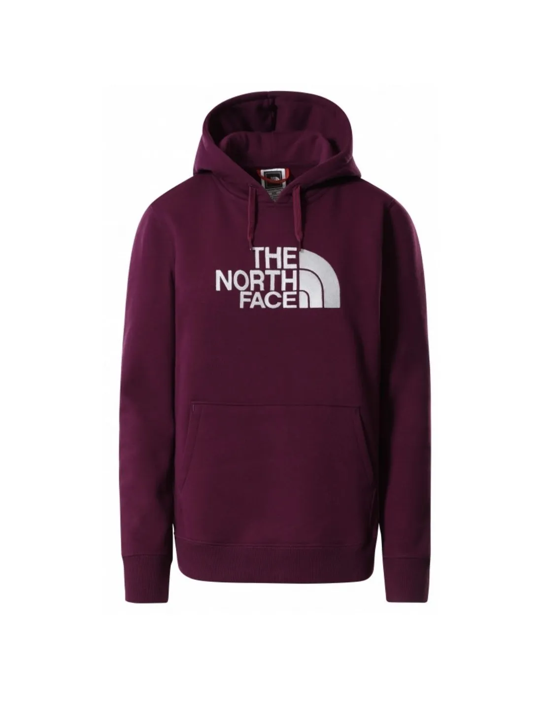 SUDADERA THE NORTH FACE BURDEOS LOGO FRONTAL CAPUCHA  ECOOL