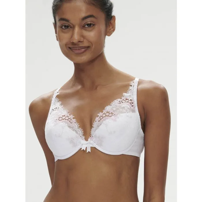 Sujetador Push Up Simone Pérèle Wish 12B347 Blanco Cristal