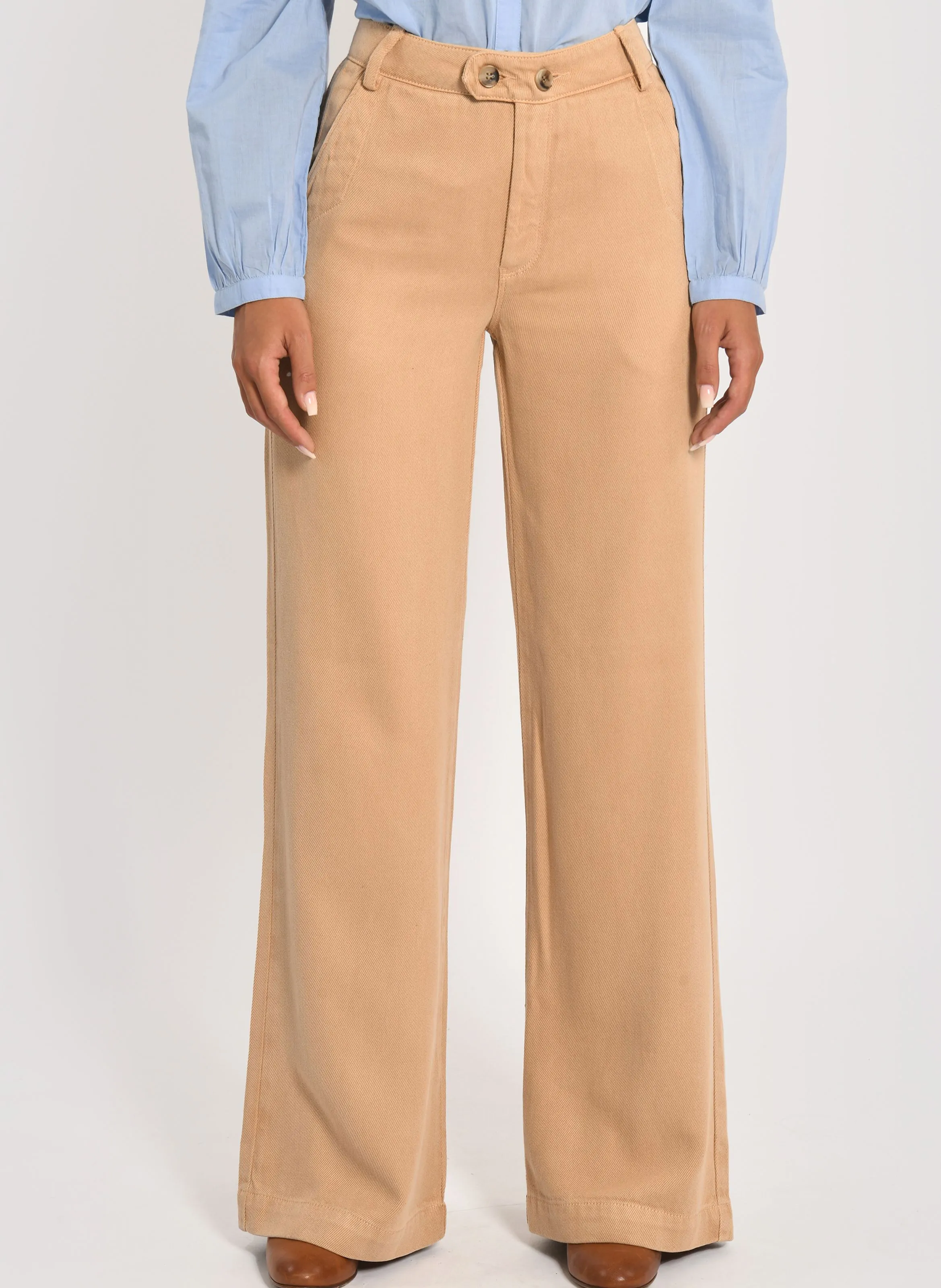 SUN  PANTALóN ANCHO EN BEIGE