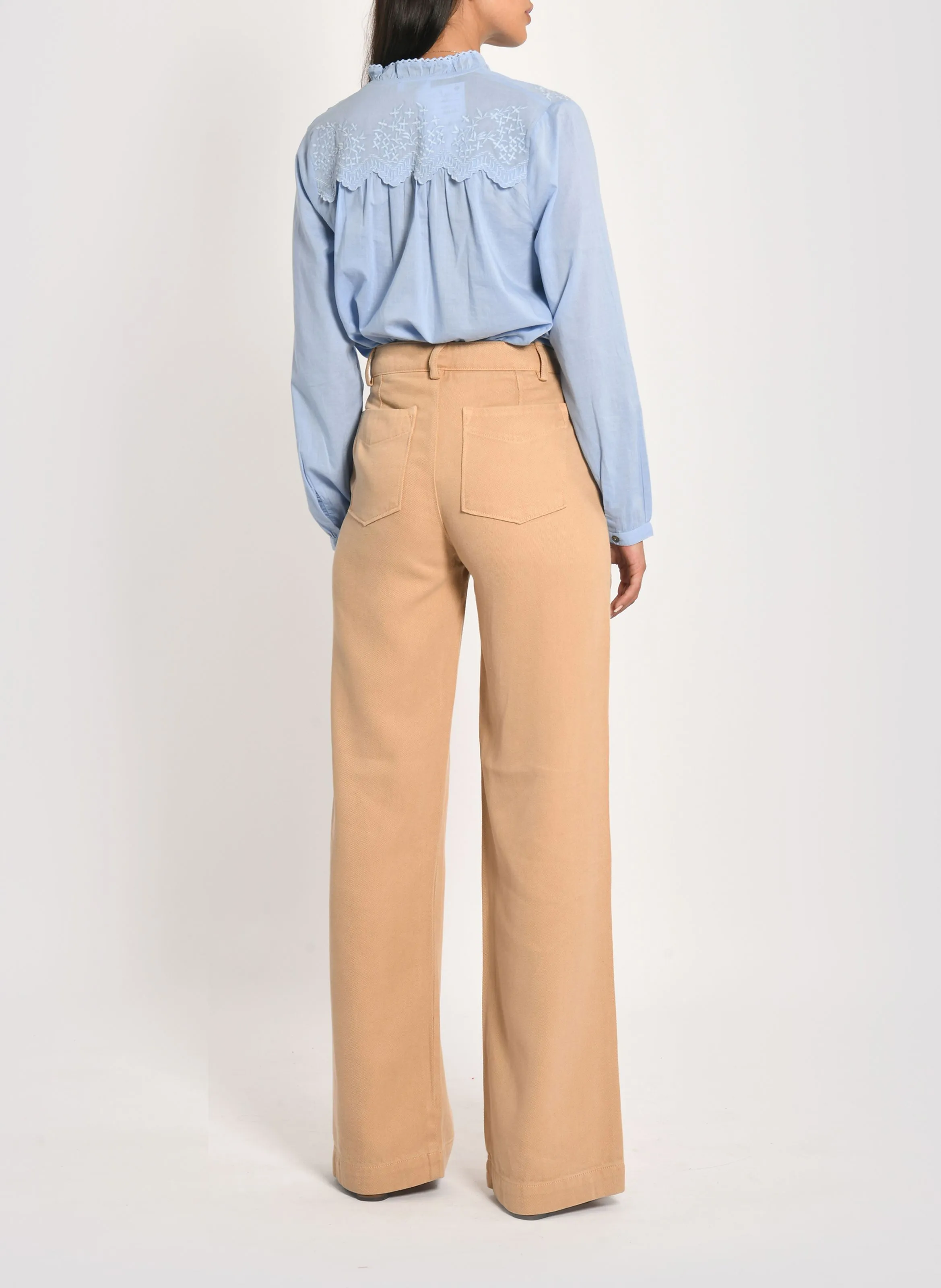 SUN  PANTALóN ANCHO EN BEIGE