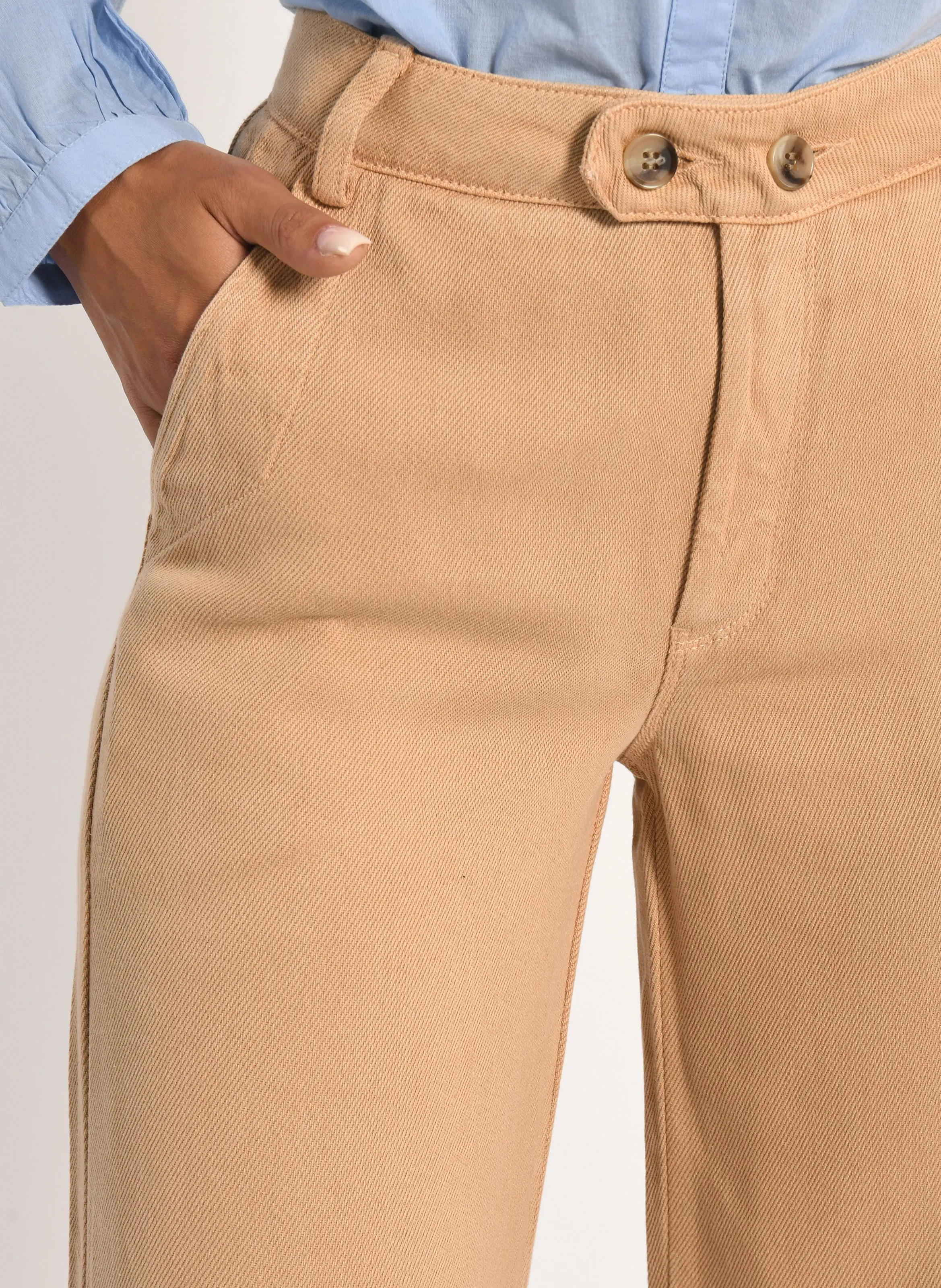 SUN  PANTALóN ANCHO EN BEIGE
