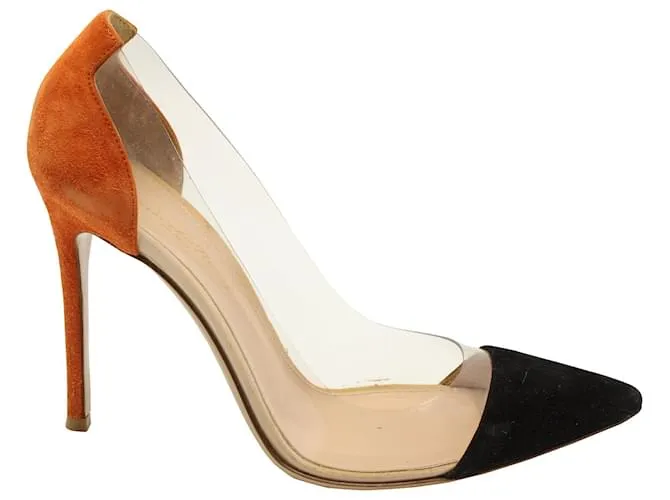 Tacones Gianvito Rossi Plexi en PVC multicolor Impresión de pitón 