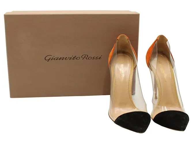 Tacones Gianvito Rossi Plexi en PVC multicolor Impresión de pitón 