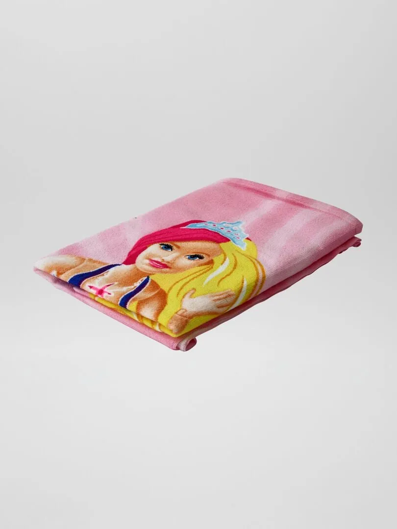 TOALLA DE PLAYA 'BARBIE'  ROSA