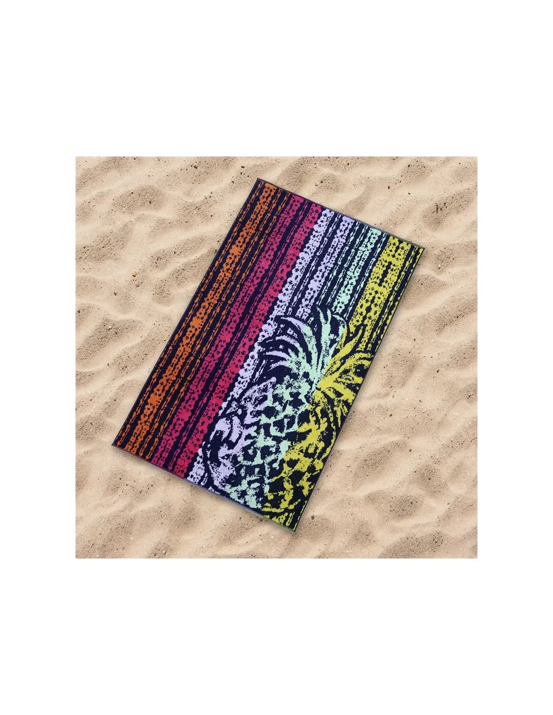 Toalla de Playa y piscina Secaneta Jacquard Terc.Curazao 100 x 170 Multicolor