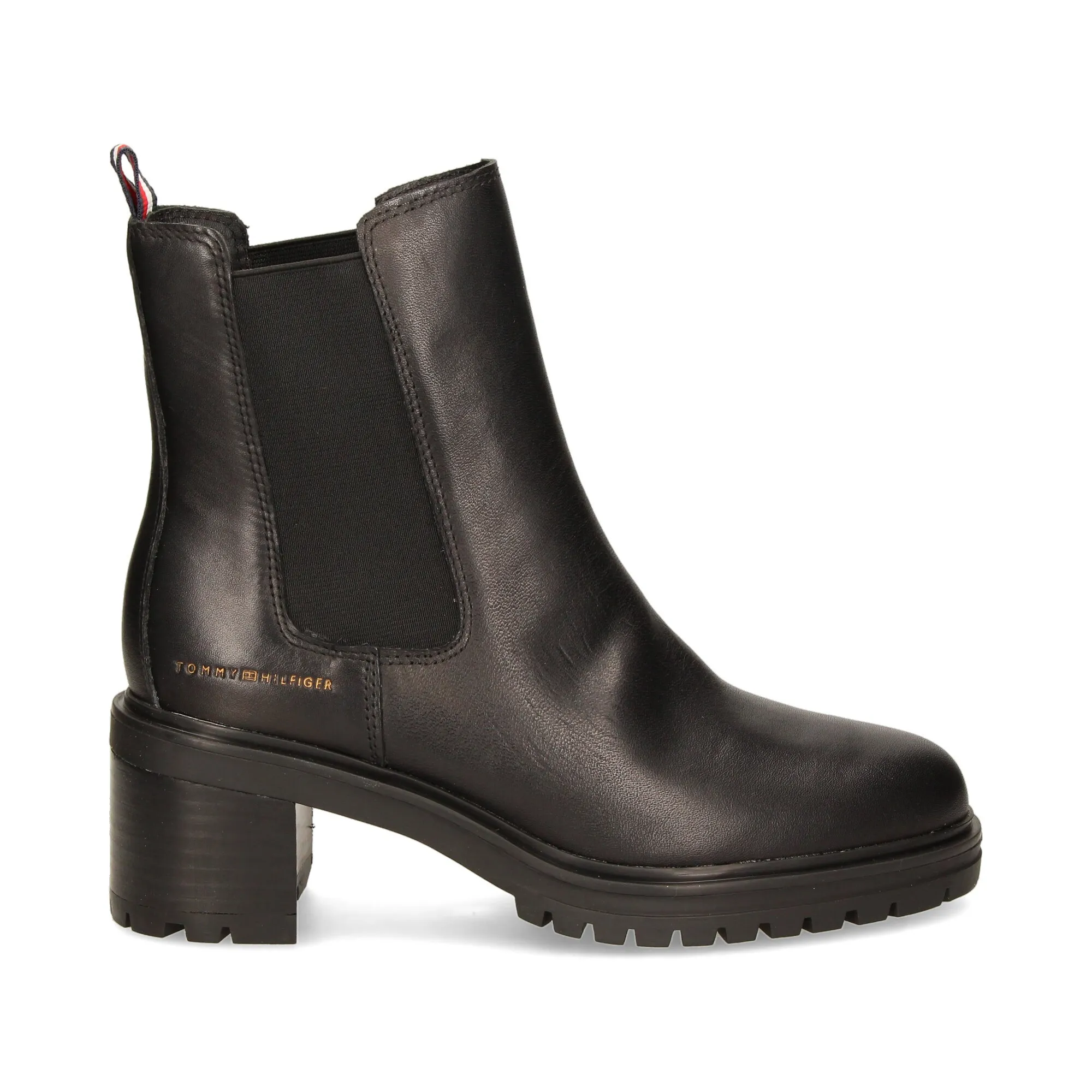 TOMMY HILFIGER Botines con tacón de Mujer BDS BLACK