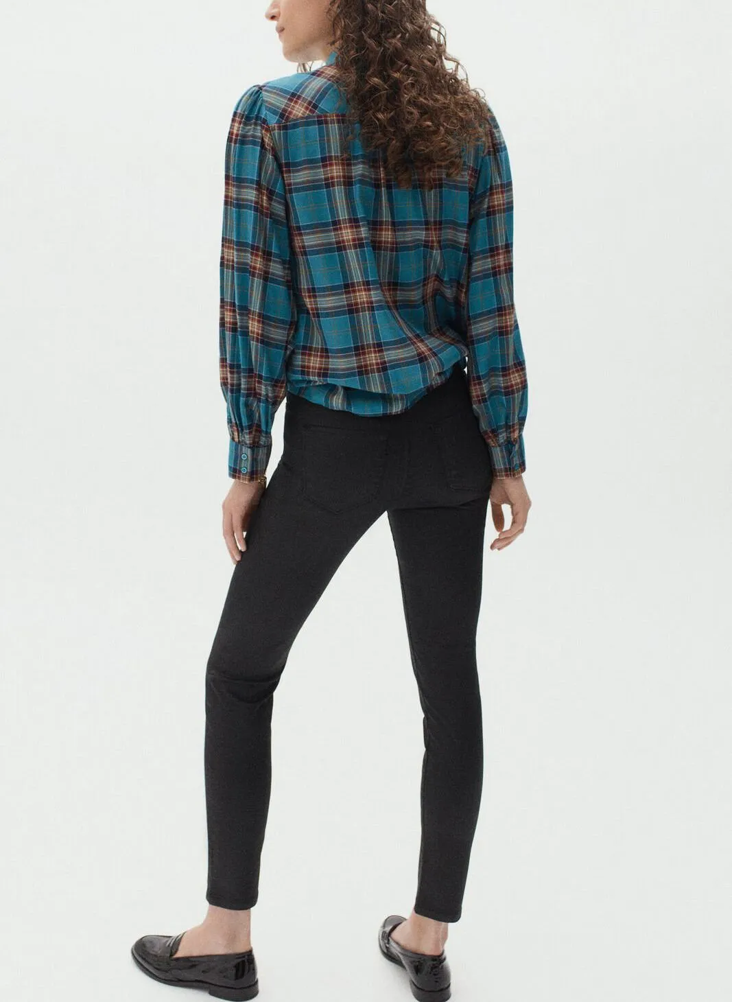 TONYCOAT  PANTALóN SLIM DE MEZCLA DE ALGODóN EFECTO ENCERADO EN NEGRO