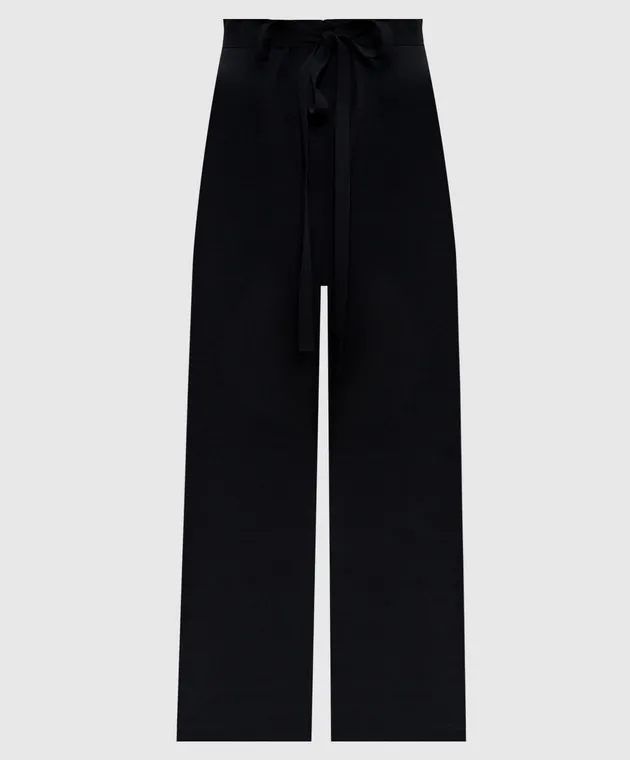Toteme Black pants with linen