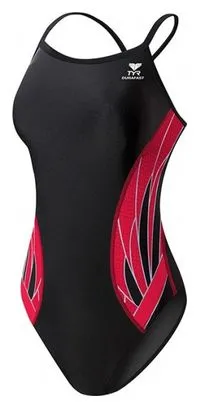 Tyr Traje de baño de una pieza Phoenix Diamond para mujer Negro / Rojo