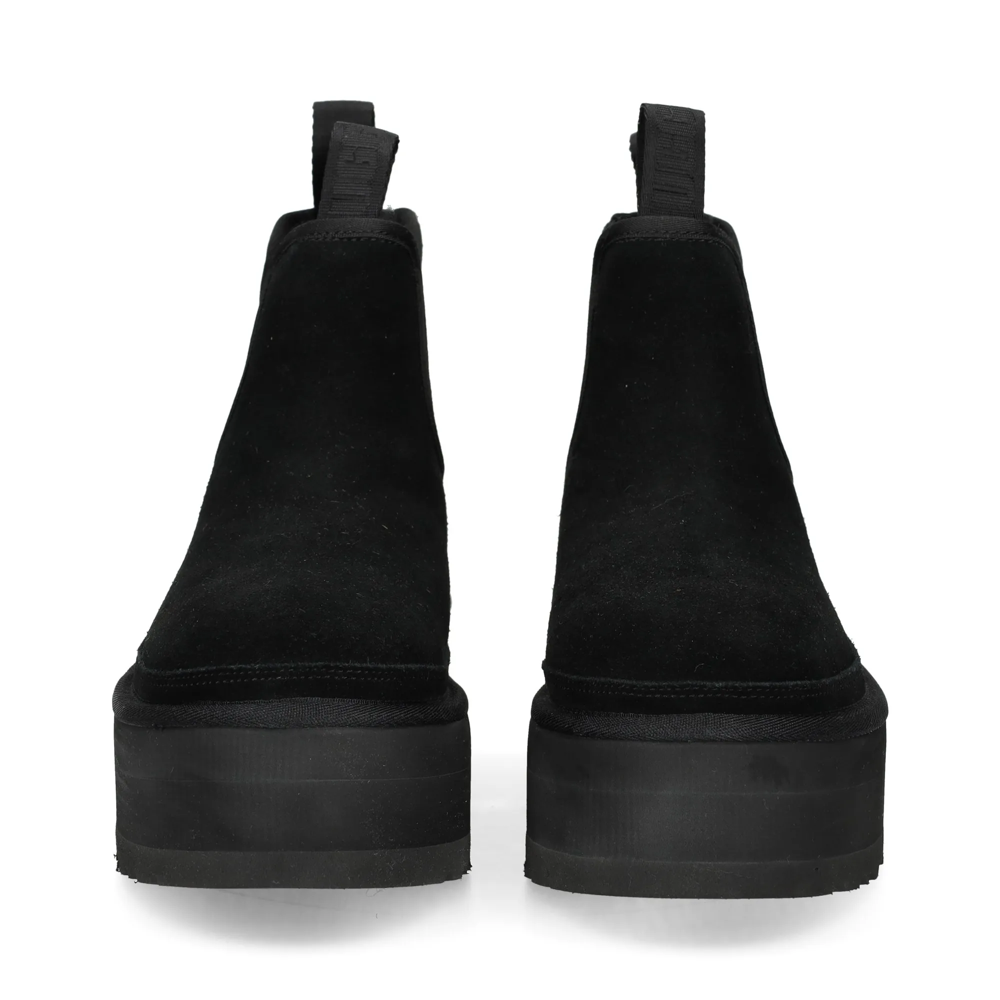 UGG Botines con tacón de Mujer NEGRO