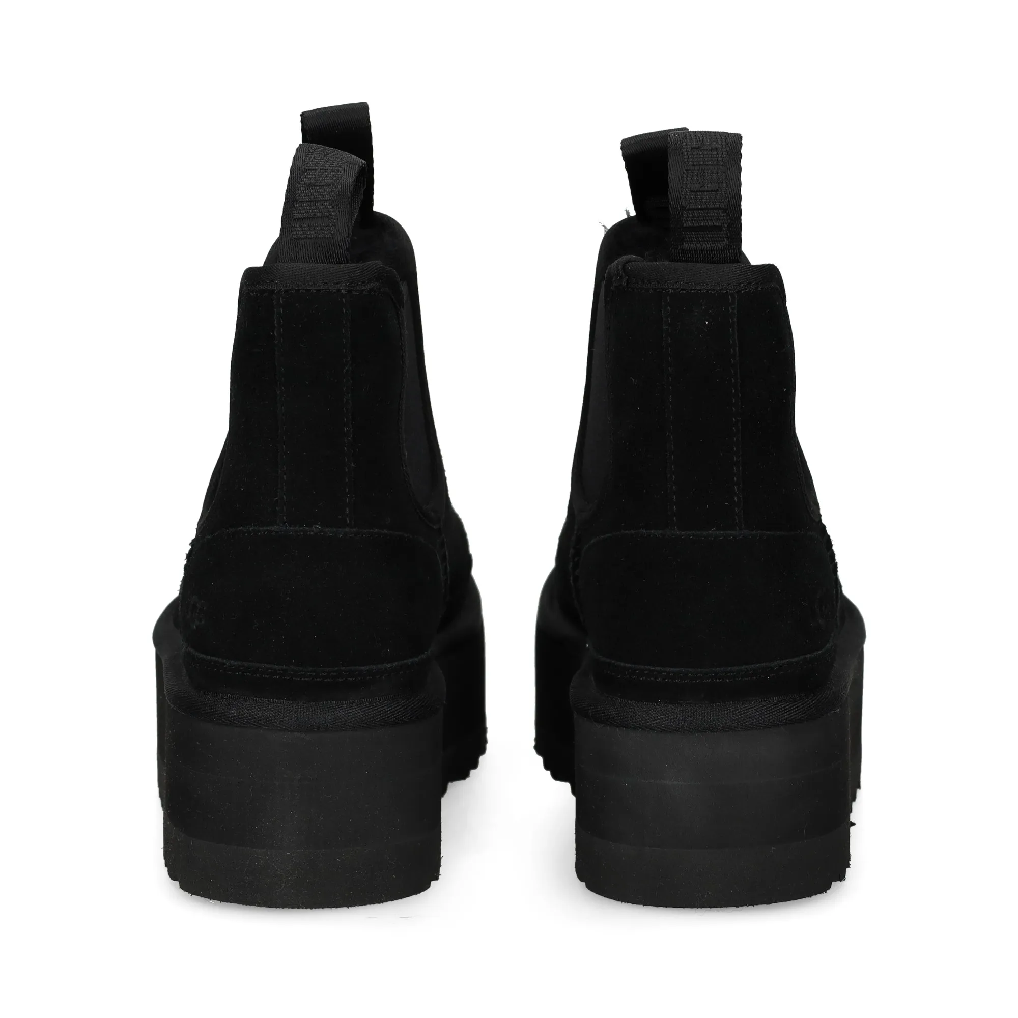 UGG Botines con tacón de Mujer NEGRO