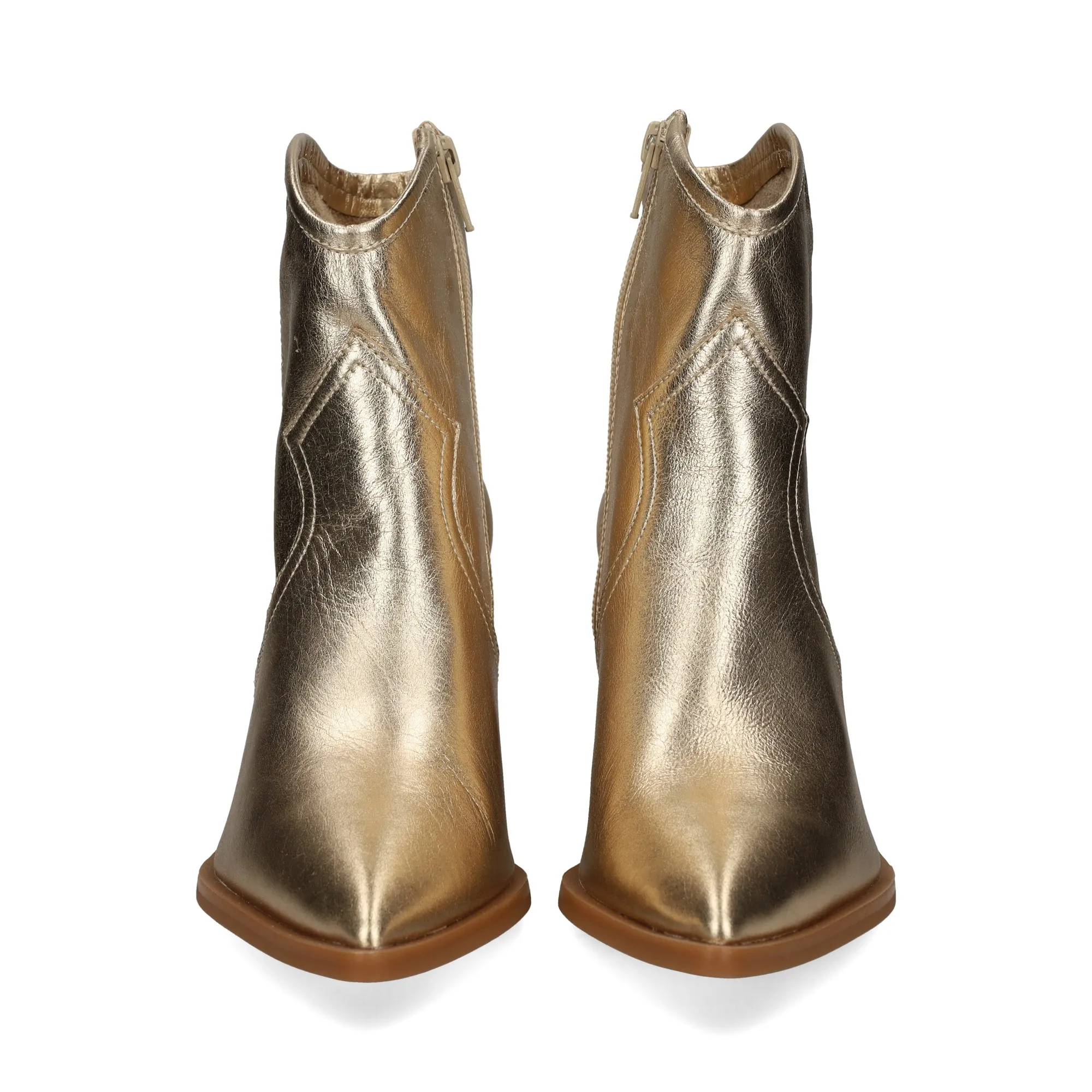 UNISA Botines con tacón de Mujer PLATINO