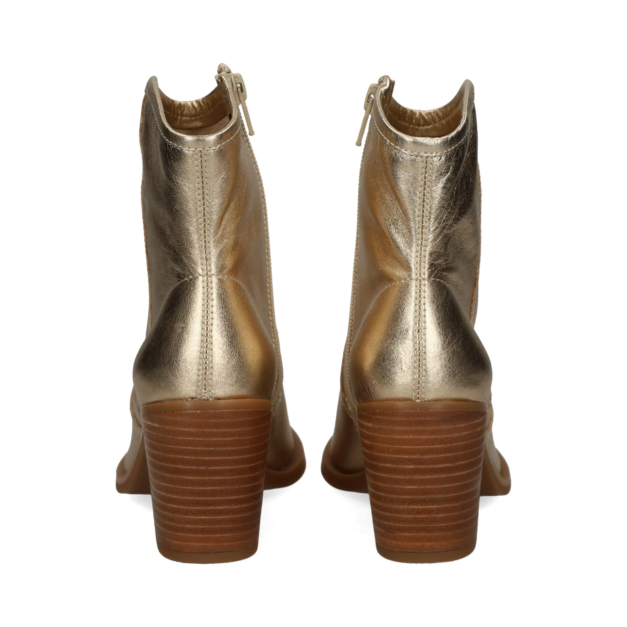 UNISA Botines con tacón de Mujer PLATINO