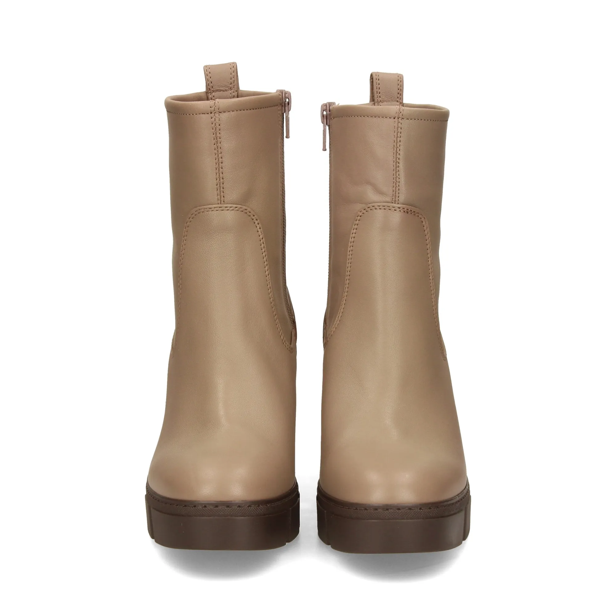 UNISA Botines con tacón de Mujer TAUPE