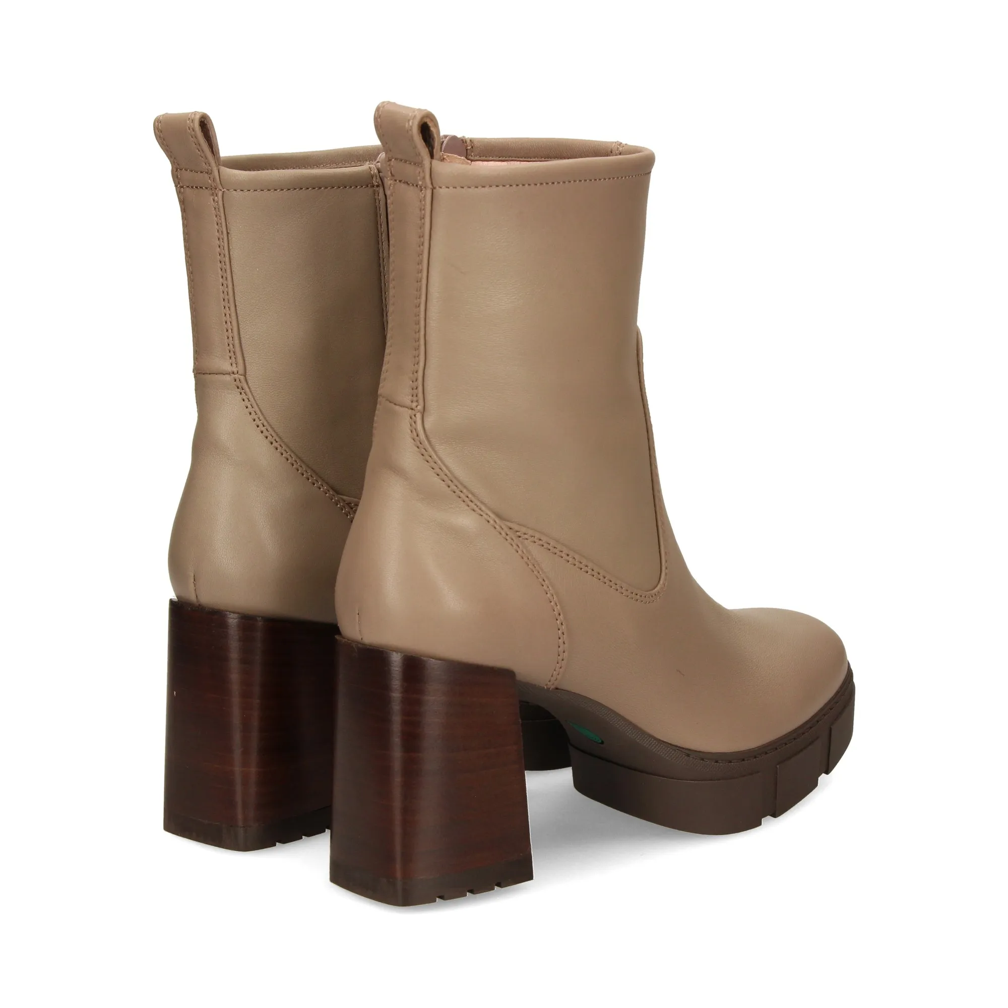 UNISA Botines con tacón de Mujer TAUPE