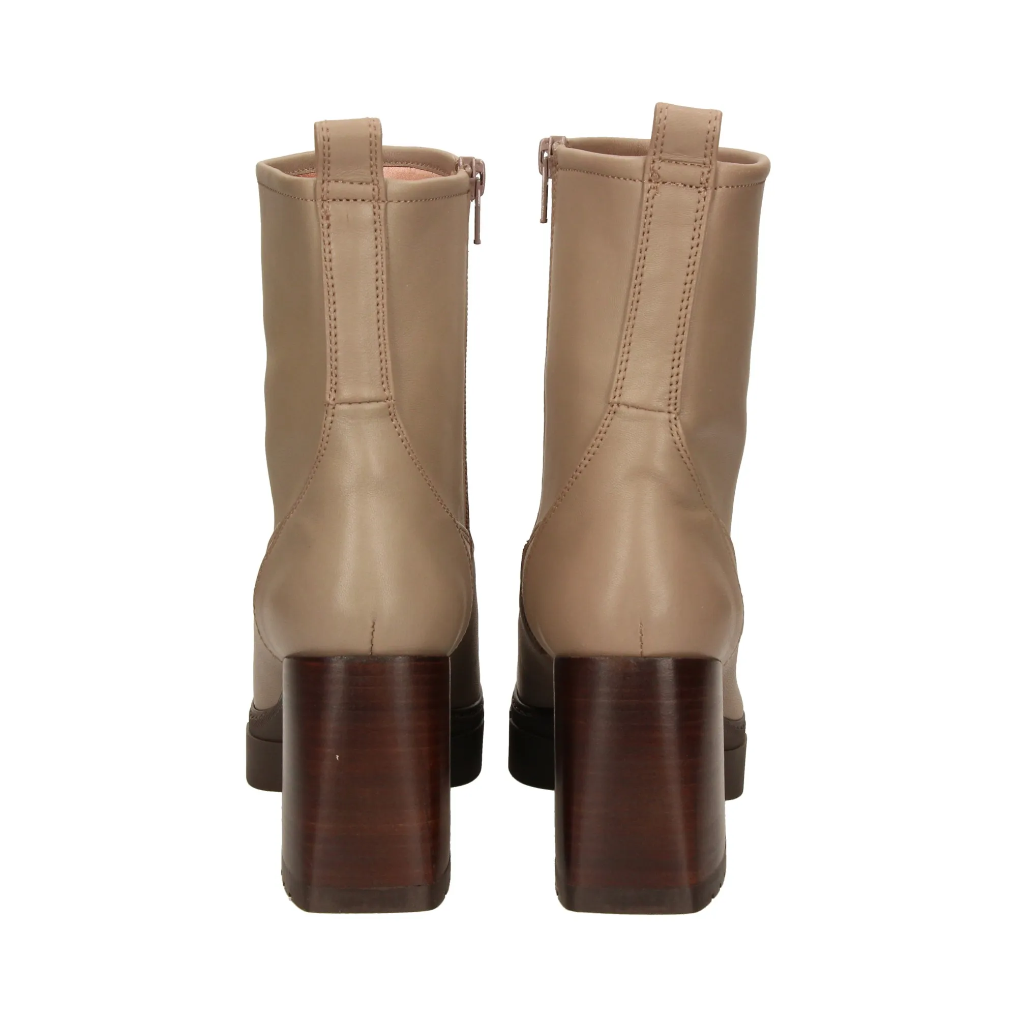 UNISA Botines con tacón de Mujer TAUPE