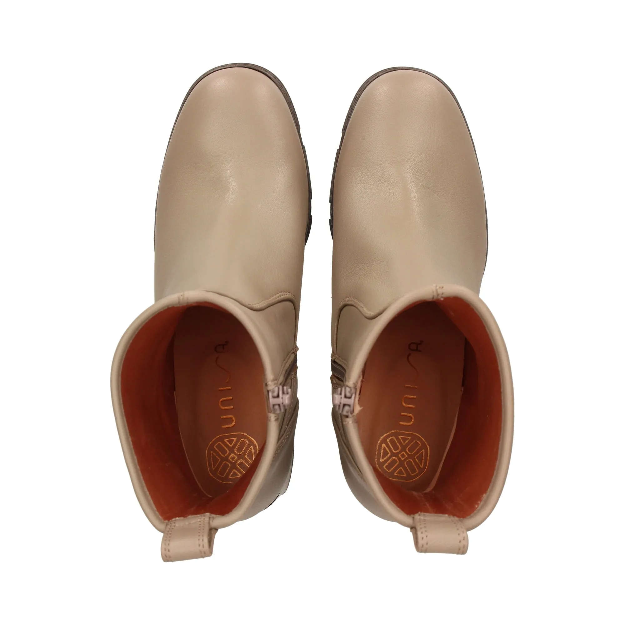 UNISA Botines con tacón de Mujer TAUPE