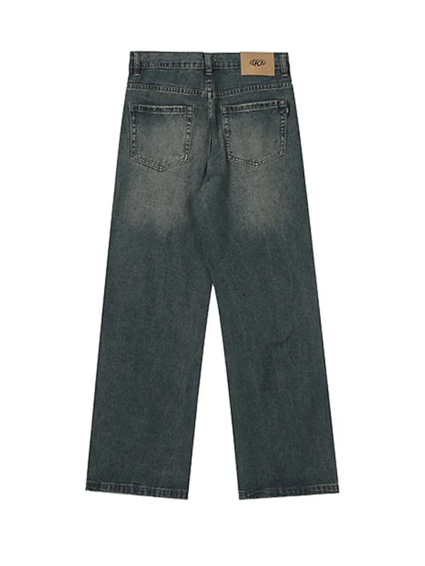 Vaqueros holgados de marca de moda de calle