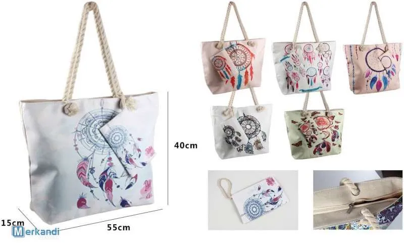 Variedad de Bolsos de Playa en Diferentes Modelos para Exportación y Venta Mayorista